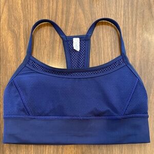 Lululemon Mesh Racer Back Navy Sports Bra